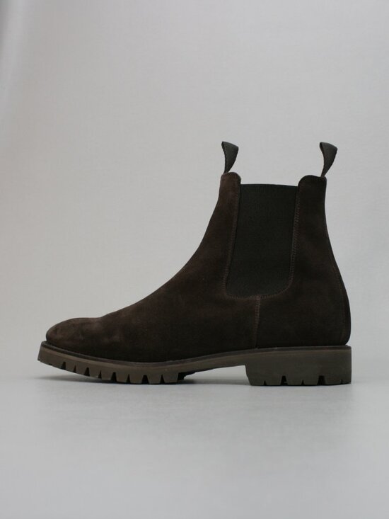 Cavour (8 UK) Men\'s (9 US) Chelsea Brown Suede Pull-on Ankle Vibram Boots Spain main image 9